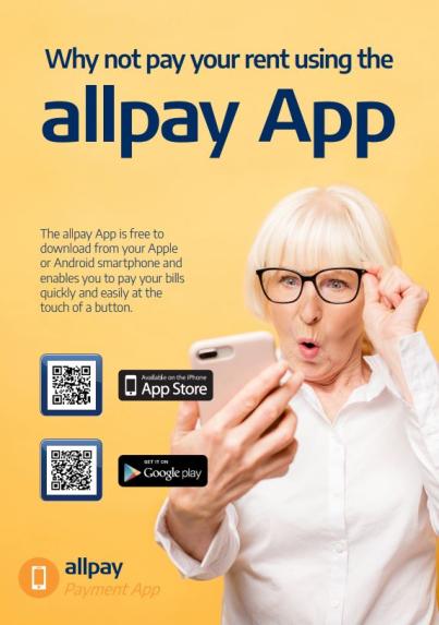 Allpay App QR codes for android and apple phones